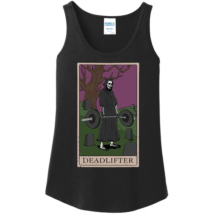 Bodybuilding Deadlifter Tarot Card Strength Training Ladies Essential Tank