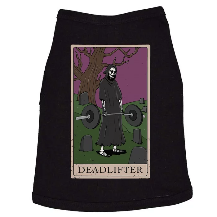 Bodybuilding Deadlifter Tarot Card Strength Training Doggie Tank