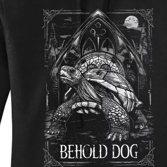 Behold Dog Turtle Elden Merch Women's Pullover Hoodie