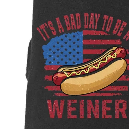 Bad Day To Be Weiner Funny 4th Of July Doggie 3-End Fleece Hoodie