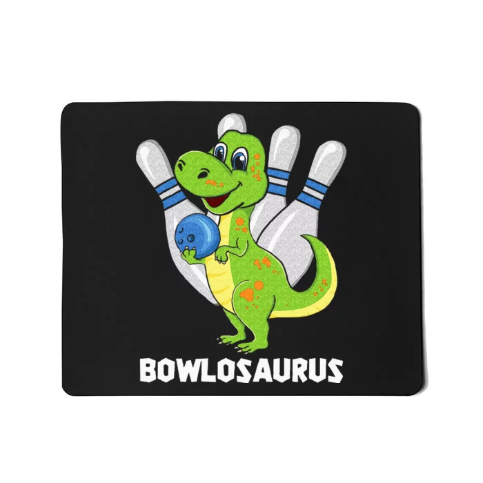 Bowling Dinosaur T Rex Bowlosaurus Player Party Mousepad