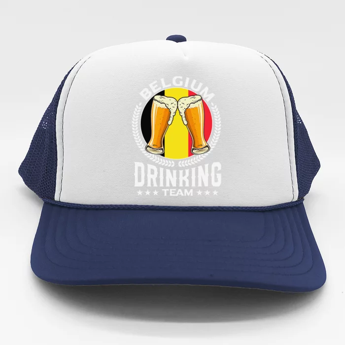 Belgium Drinking Team Trucker Hat