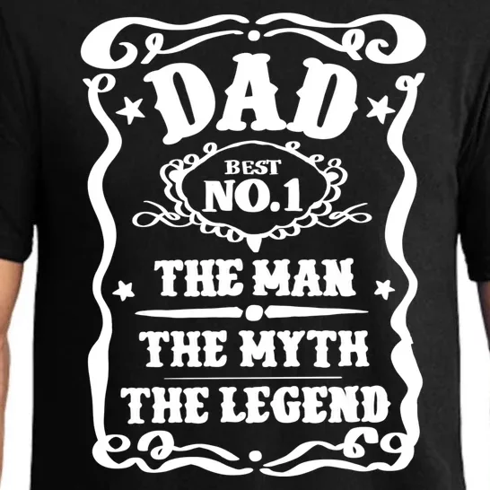 Best Dad The Man The Myth The Legend Number 1 Dad Pajama Set