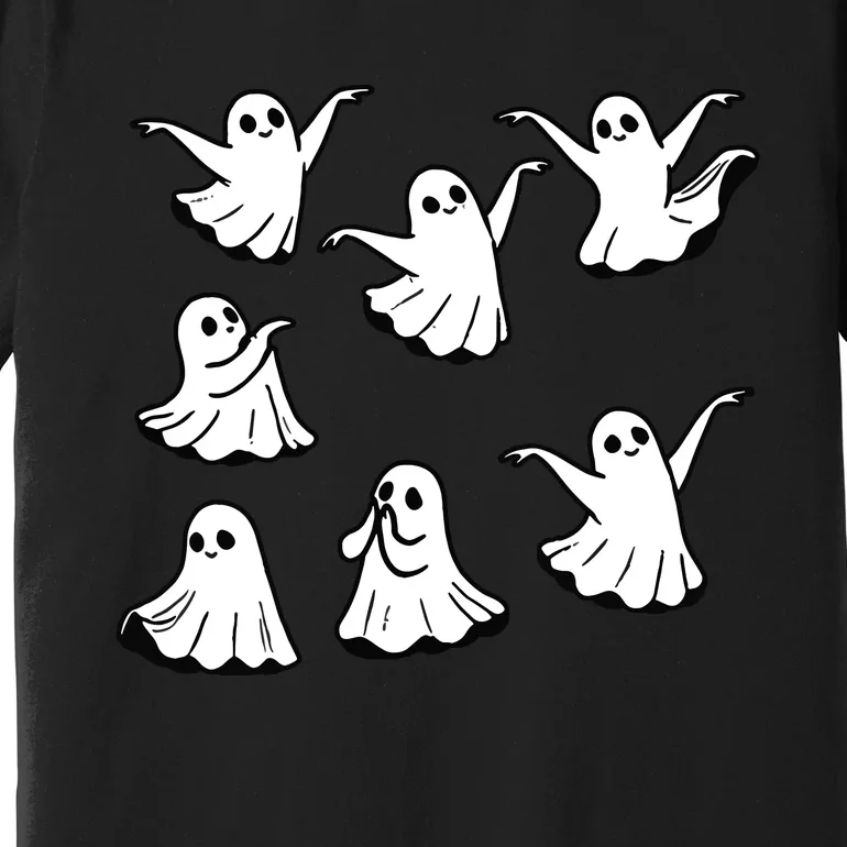 Ballet Dance Teacher Coquette Ghost Halloween Floral Premium T-Shirt