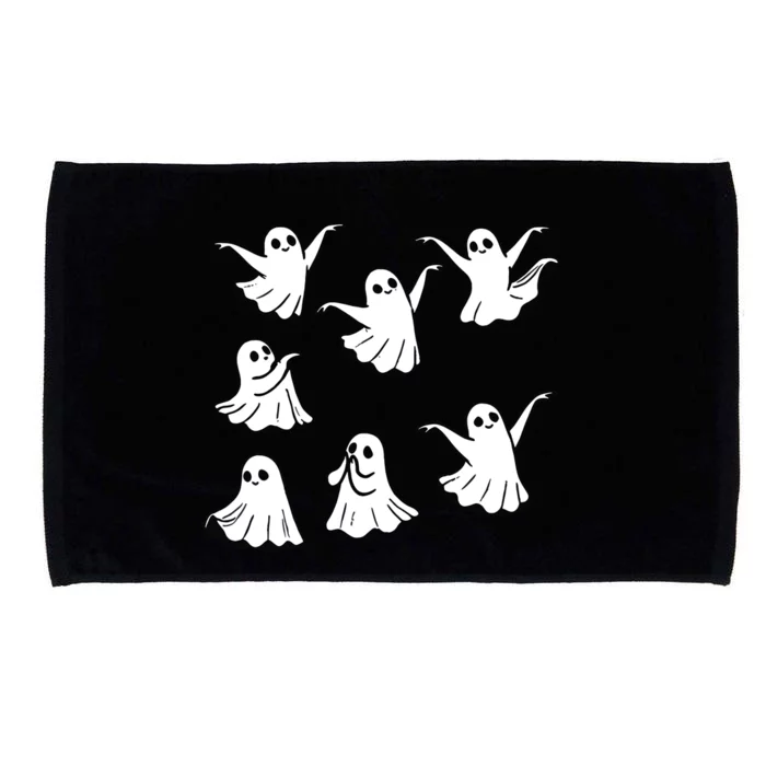 Ballet Dance Teacher Coquette Ghost Halloween Floral Microfiber Hand Towel