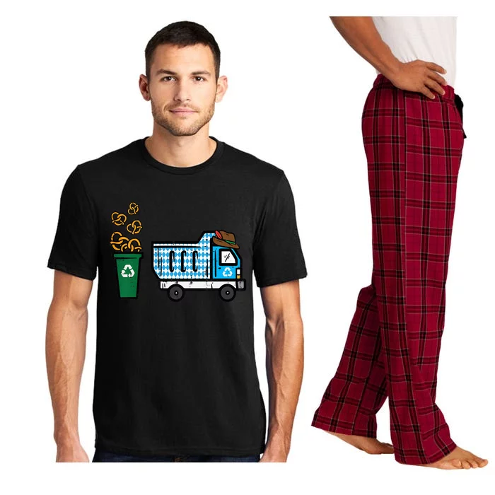 Bavarian Dump Truck Pretzels Oktoberfest Pajama Set