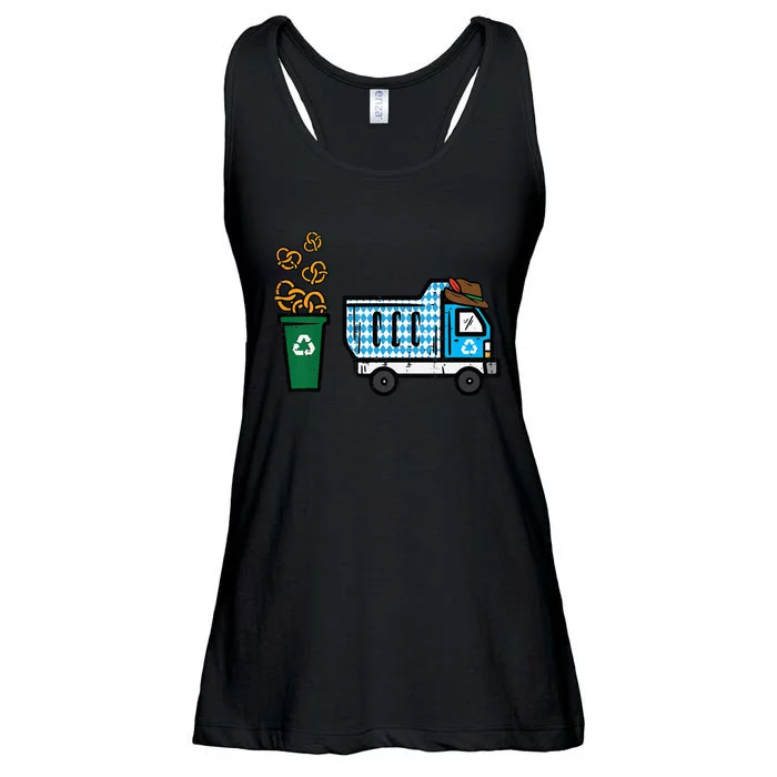 Bavarian Dump Truck Pretzels Oktoberfest Ladies Essential Flowy Tank