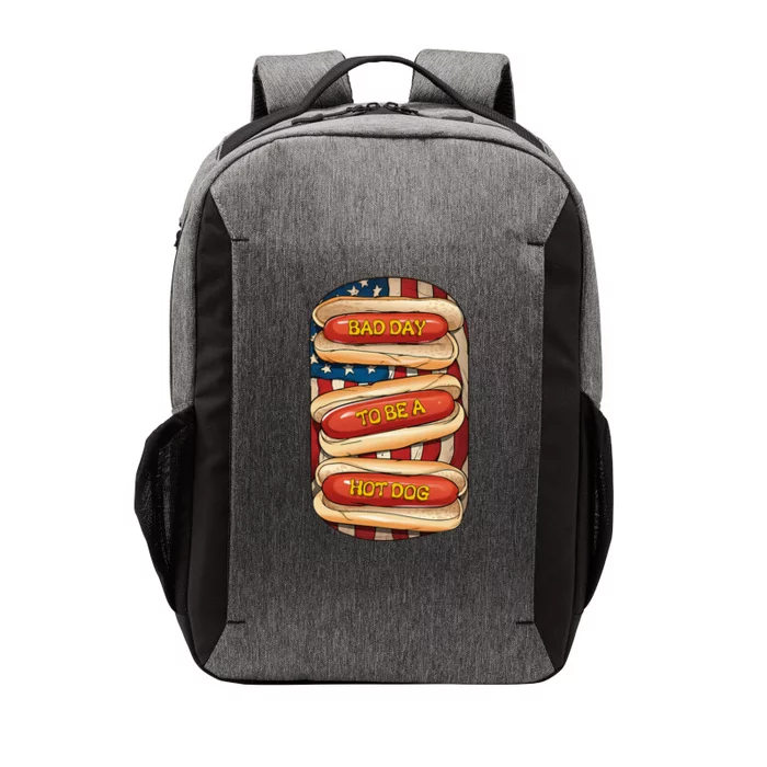 Bad Day To Be A Hot Dog July 4th Patriotic Summer Bbq Vector Backpack