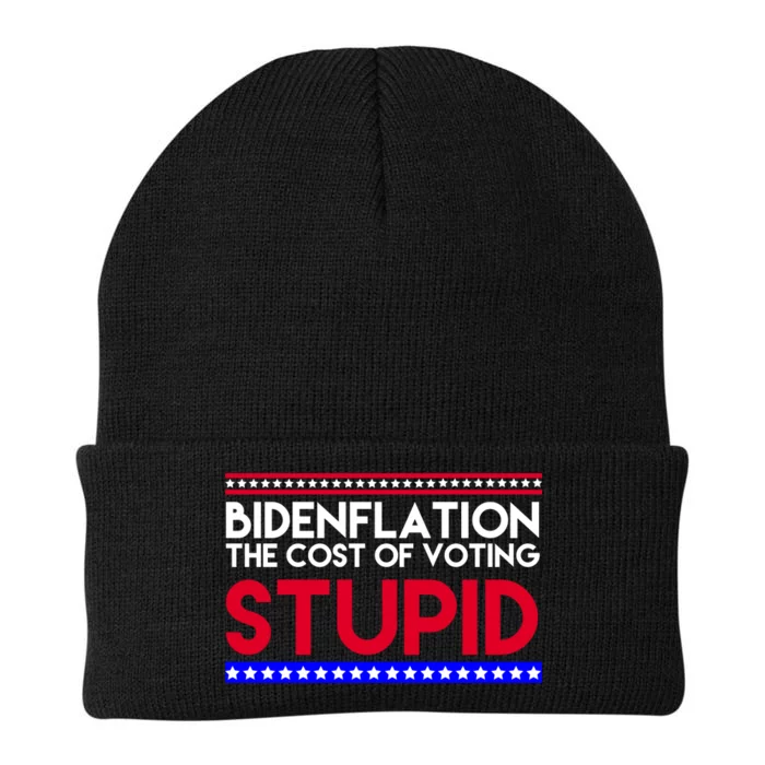 Bidenflation Definition The Cost Of Voting Stupid Anti Biden Knit Cap Winter Beanie