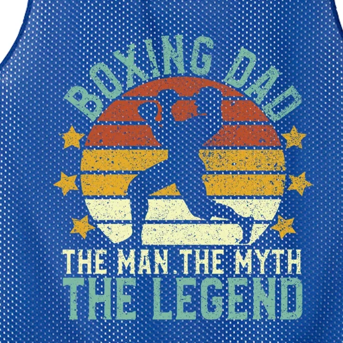 Boxing Dad The The Myth The Legend Ex Boxer And Coach Gift Mesh Reversible Basketball Jersey Tank