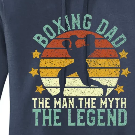 Boxing Dad The The Myth The Legend Ex Boxer And Coach Gift Women's Pullover Hoodie