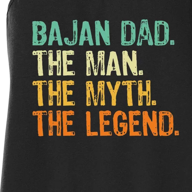 Bajan Dad The Man The Myth The Legend Women's Racerback Tank