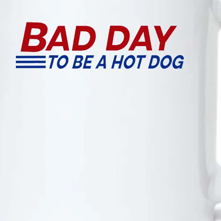 Bad Day To Be A Hot Dog Black Color Changing Mug