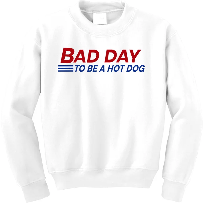 Bad Day To Be A Hot Dog Kids Sweatshirt