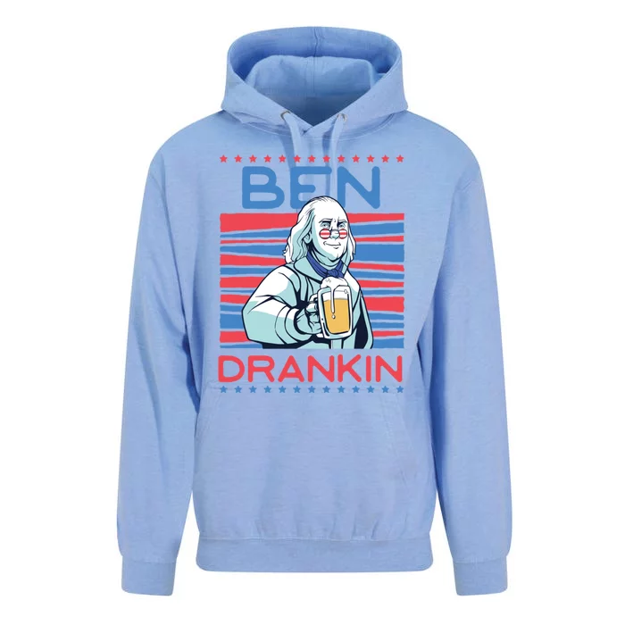 Ben Drankin Us Beer President Benjamin Franklin Great Gift Unisex Surf Hoodie