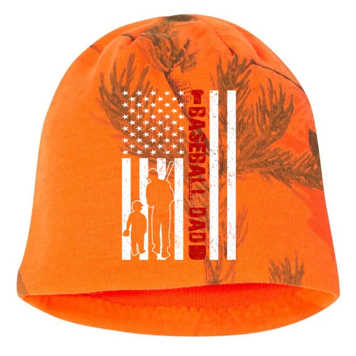 Baseball Dad USA FLag Kati - Camo Knit Beanie