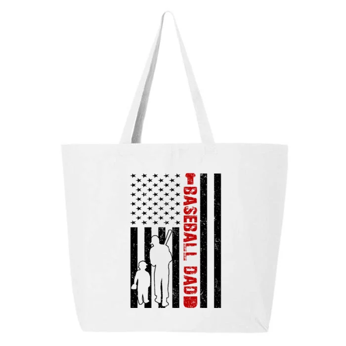 Baseball Dad USA FLag 25L Jumbo Tote