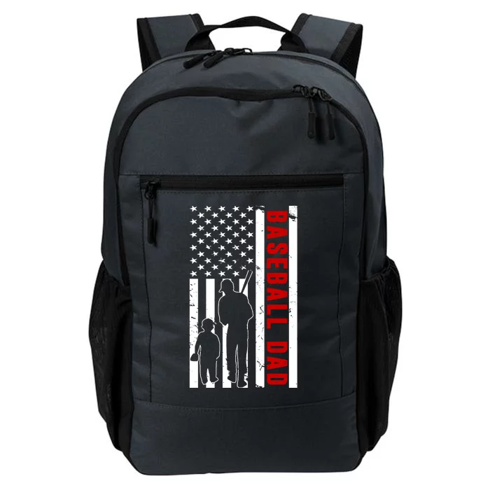 Baseball Dad USA Flag Daily Commute Backpack