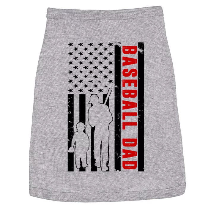 Baseball Dad USA Flag Doggie Tank