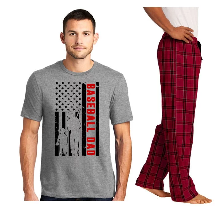 Baseball Dad USA Flag Pajama Set