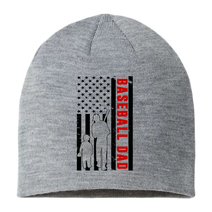 Baseball Dad USA Flag 8 1/2in Sustainable Knit Beanie