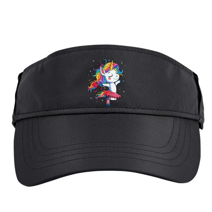 Ballet Dancer Unicorn Girl Rainbow Ballerina Adult Drive Performance Visor