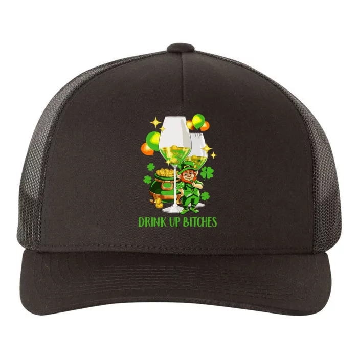 Bitches Drink Up Yupoong Adult 5-Panel Trucker Hat