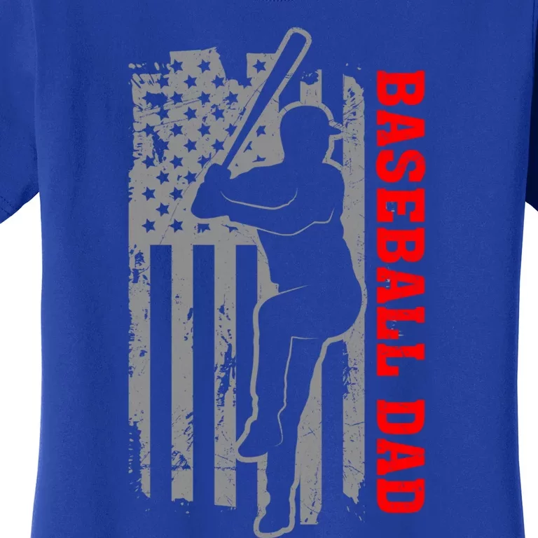 Baseball Dad Usa America Baseball Dad 'S Baseball Cool Gift Women's T-Shirt