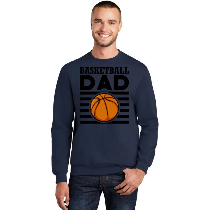 Basketball Dad Vintage Retro Line Tall Sweatshirt