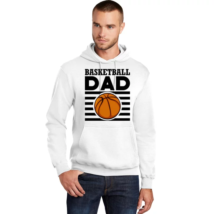 Basketball Dad Vintage Retro Line Hoodie