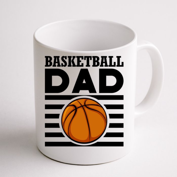 Basketball Dad Vintage Retro Line Front & Back Coffee Mug