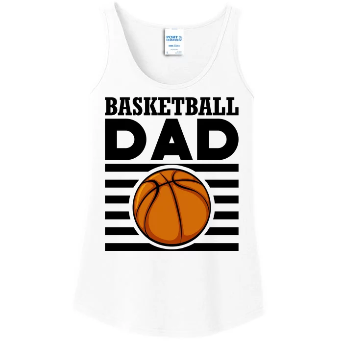 Basketball Dad Vintage Retro Line Ladies Essential Tank