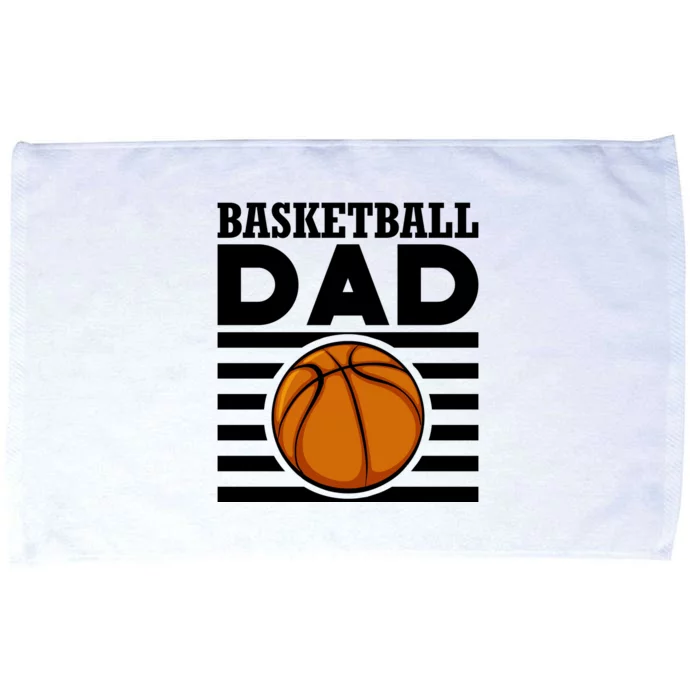 Basketball Dad Vintage Retro Line Microfiber Hand Towel