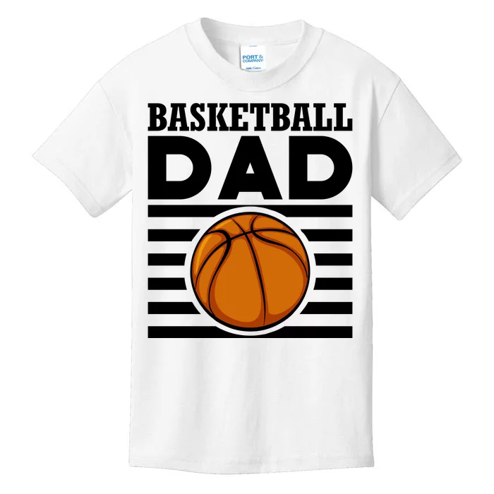 Basketball Dad Vintage Retro Line Kids T-Shirt