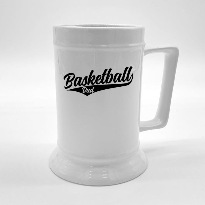 Basketball Dad Vintage Sports Bball Player Fathers Day Front & Back Beer Stein