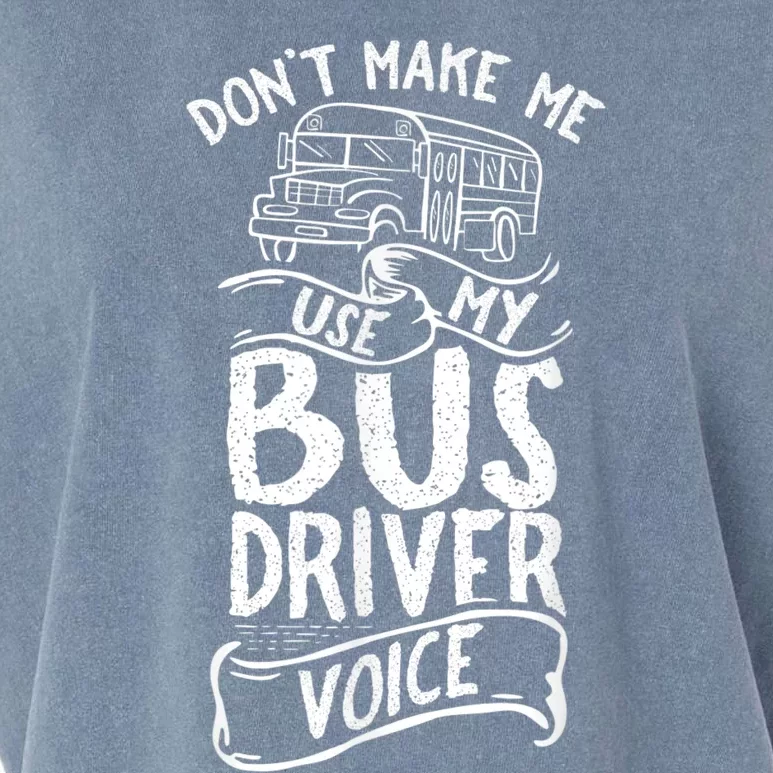 Bus Driver Voice Job Operator Busman Driving Garment-Dyed Women's Muscle Tee