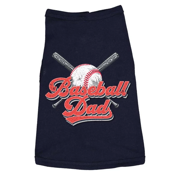 Baseball Dad Vintage Baseball For Dad Doggie Tank