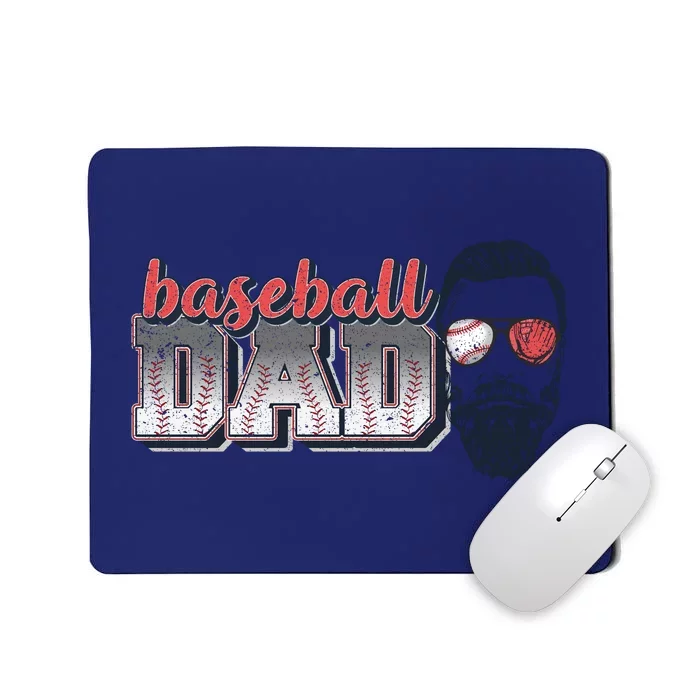 Baseball Dad Vintage Baseball For Dad Mousepad