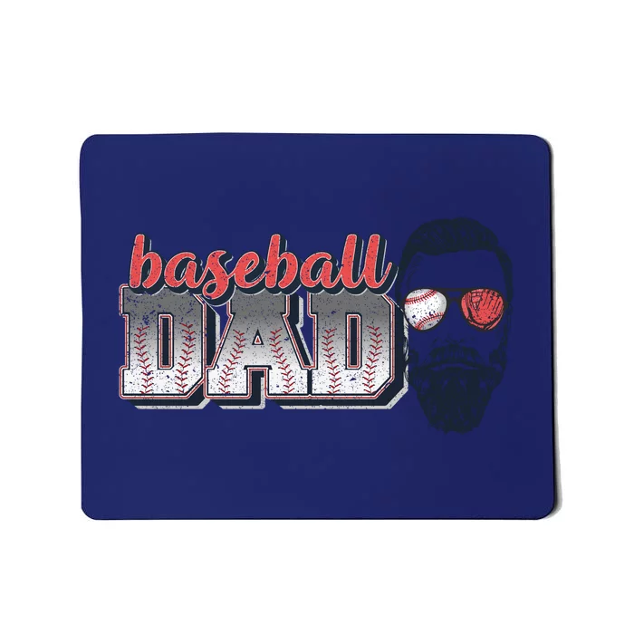 Baseball Dad Vintage Baseball For Dad Mousepad