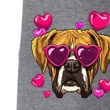 Boxer Dog Valentines Day Dog Breed Owner Keeper Enthusiasts Doggie 3-End Fleece Hoodie