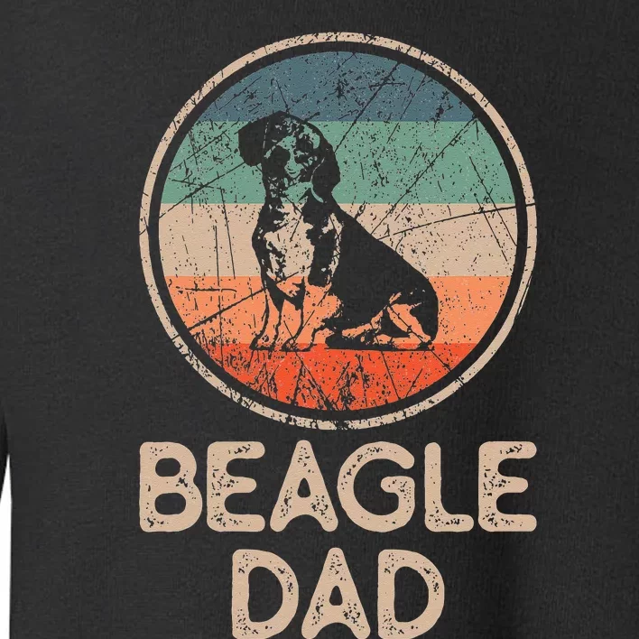 Beagle Dog - Vintage Beagle Dad Toddler Sweatshirt