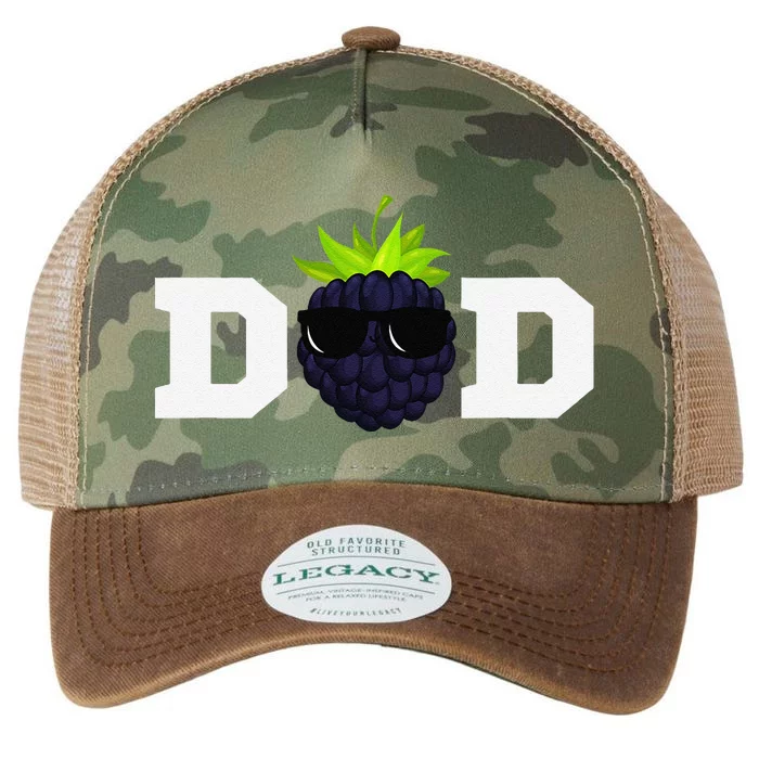 Blackberry Dad Vegan Blackberry Lover Birthday Legacy Tie Dye Trucker Hat