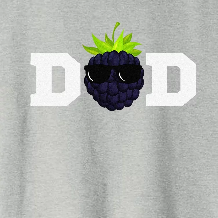 Blackberry Dad Vegan Blackberry Lover Birthday Women's Crop Top Tee