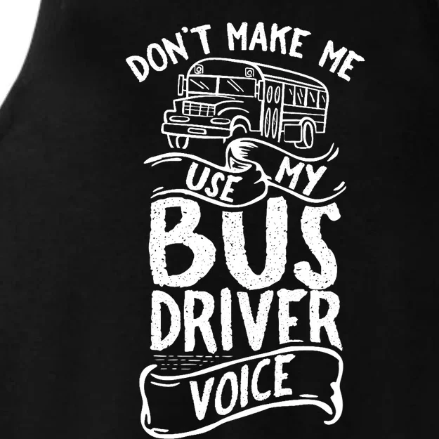 Bus Driver Voice Job Operator Busman Driving Ladies Tri-Blend Wicking Tank