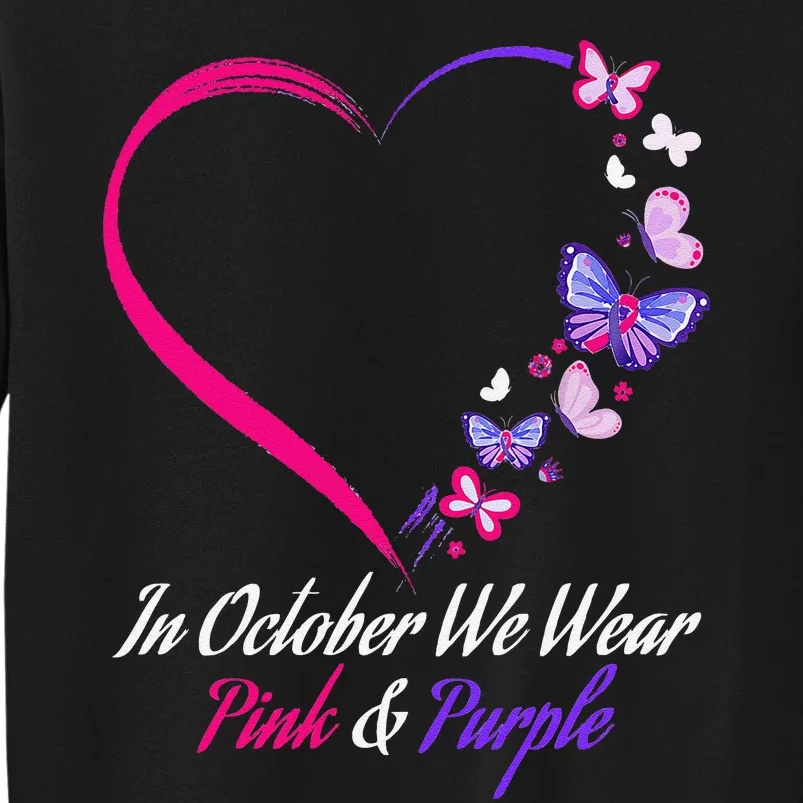 Butterfly Domestic Violence & Breast Cancer Awareness Sweatshirt