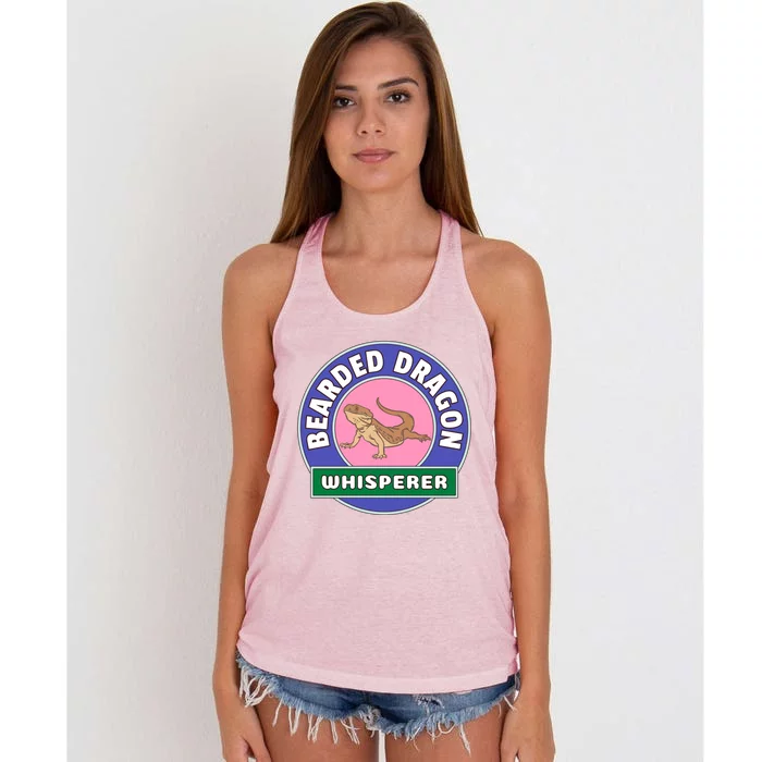 Bearded Dragon Whisperer Women's Knotted Racerback Tank