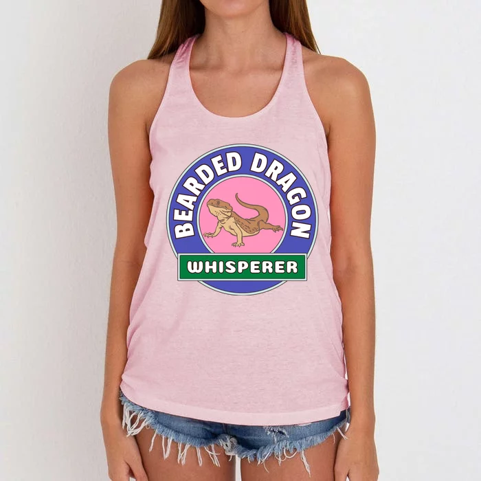 Bearded Dragon Whisperer Women's Knotted Racerback Tank