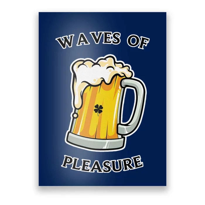 Beer Drinker Waves Of Pleasure Irish Beer Poster