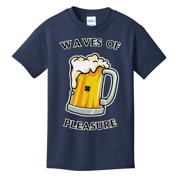 Beer Drinker Waves Of Pleasure Irish Beer Kids T-Shirt