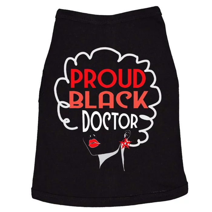 Black Doctor Wo African American PhD MD Graduation Gift Doggie Tank